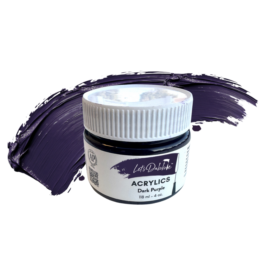 Deep Purple 4 oz | Thick & Creamy Acrylic Paints for Artists | DabblePaints™️