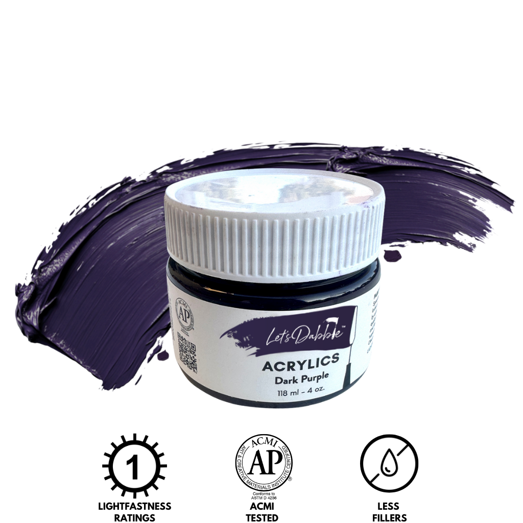 Deep Purple 4 oz | Thick & Creamy Acrylic Paints for Artists | DabblePaints™️