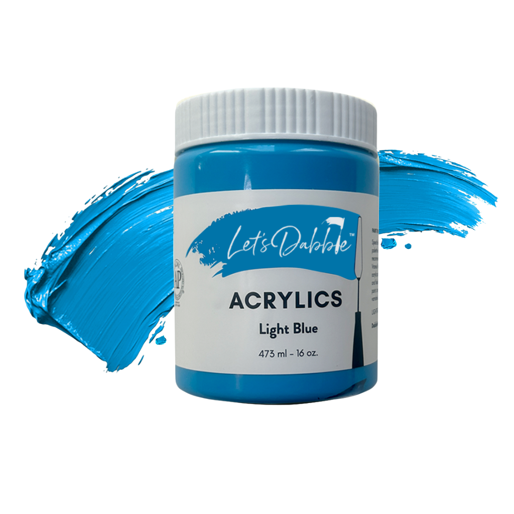 Light Blue 16 oz | Thick & Creamy Acrylic Paints for Artists | DabblePaints™