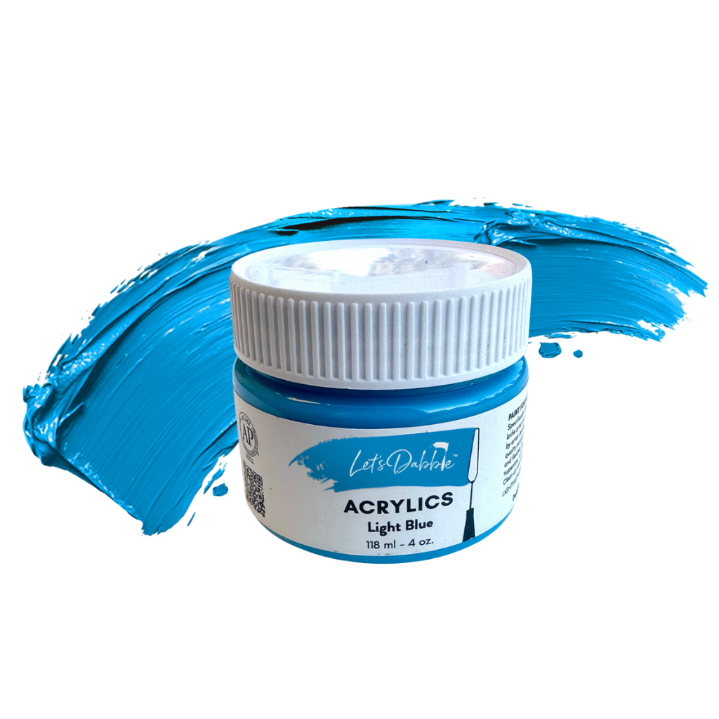 Light Blue 4 oz | Thick & Creamy Acrylic Paints for Artists | DabblePaints™️