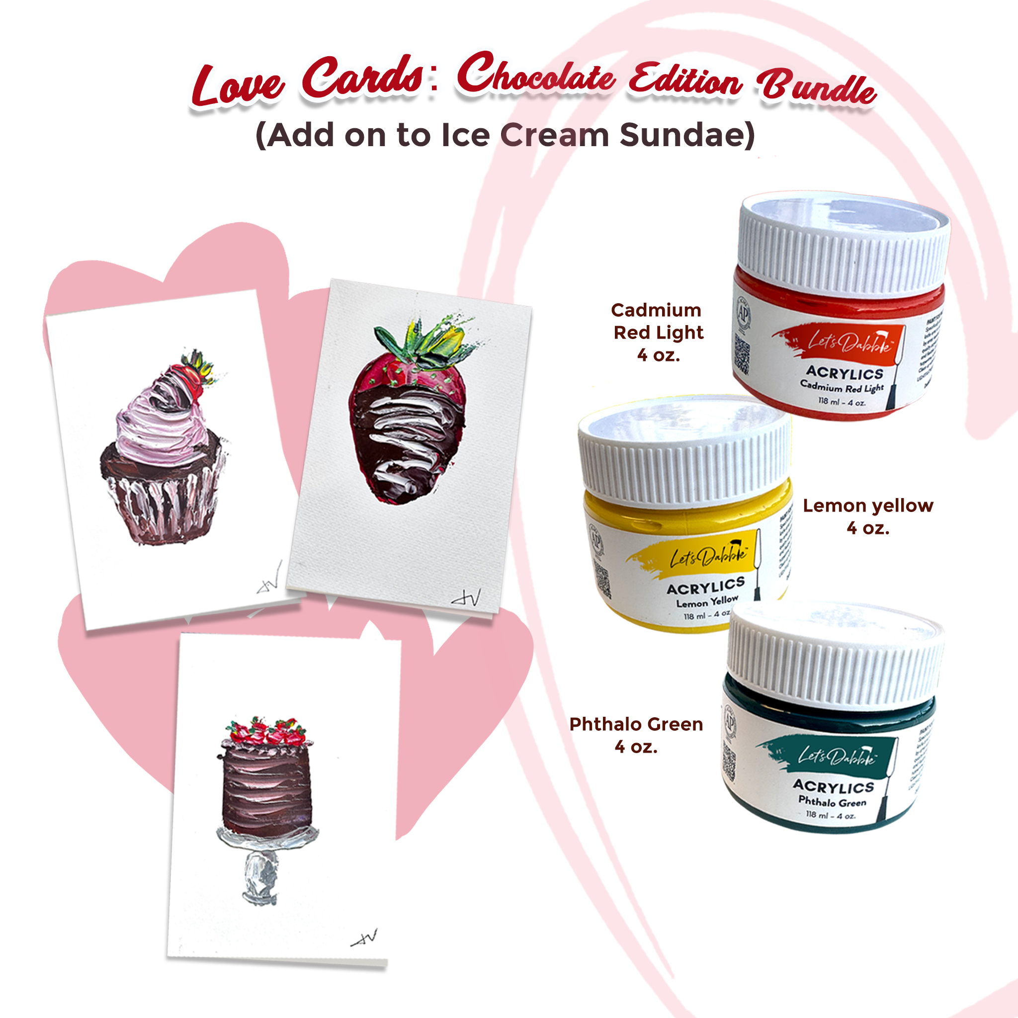 Add On Love Cards: Chocolate Edition Paint Bundle