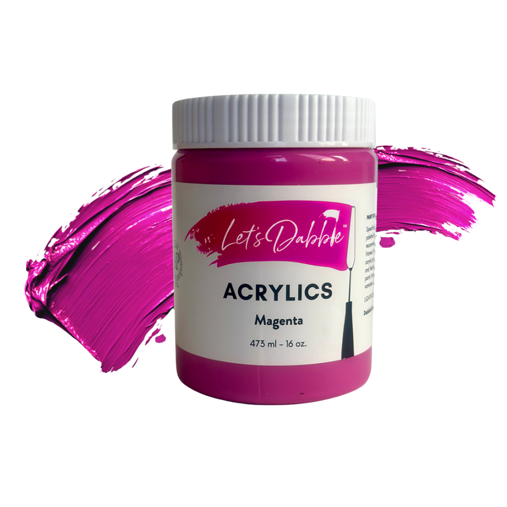 Magenta 16 oz | Thick & Creamy Acrylic Paints for Artists | DabblePaints™️