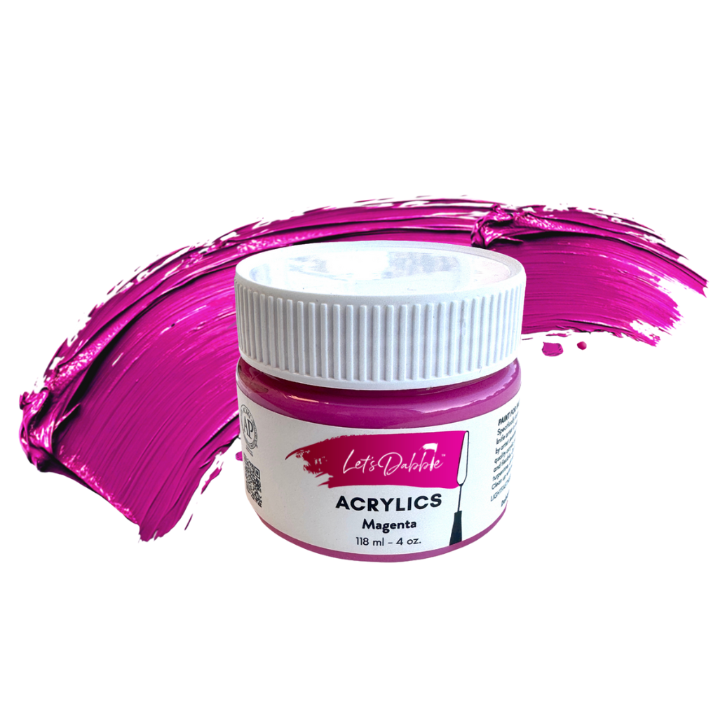Magenta 4 oz | Thick & Creamy Acrylic Paints for Artists | DabblePaints™️