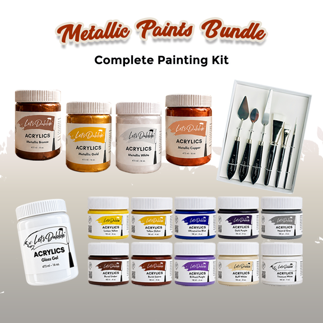 DabblePaints™ Metallic Collection — Complete Painting Kit
