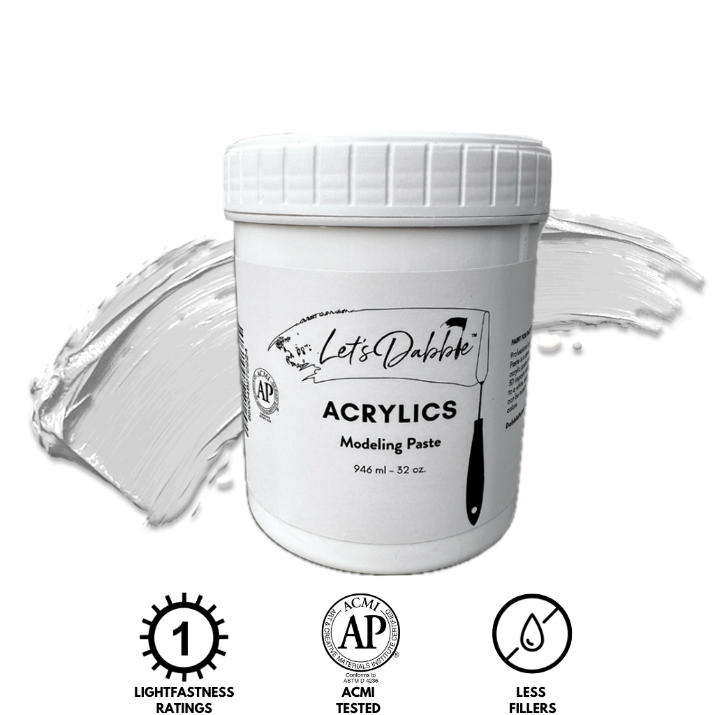Modeling Paste 32 oz | Thick & Creamy Acrylic Paints for Artists | DabblePaints™️