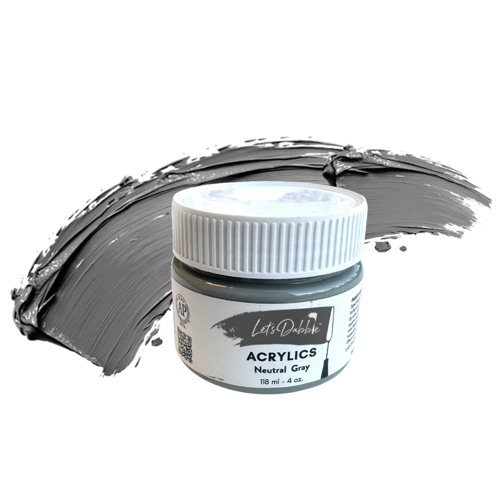 Iridescent Silver | Thick & Creamy Acrylic Paints for Artists | DabblePaints™️