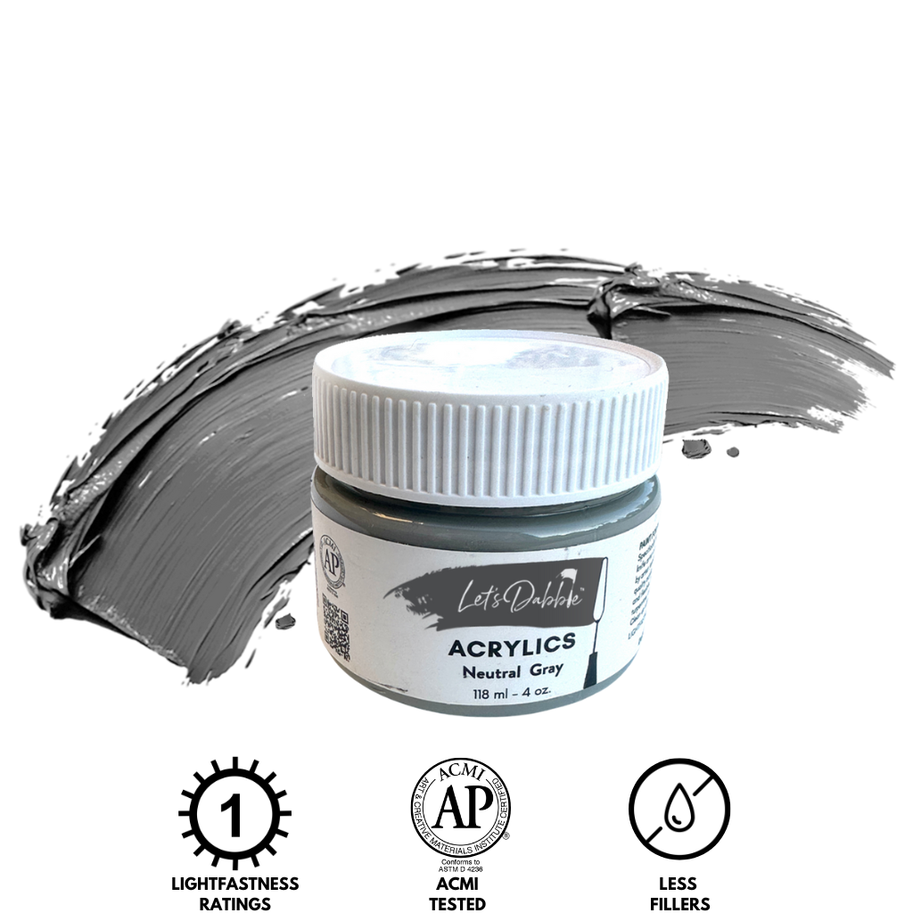 Iridescent Silver | Thick & Creamy Acrylic Paints for Artists | DabblePaints™️