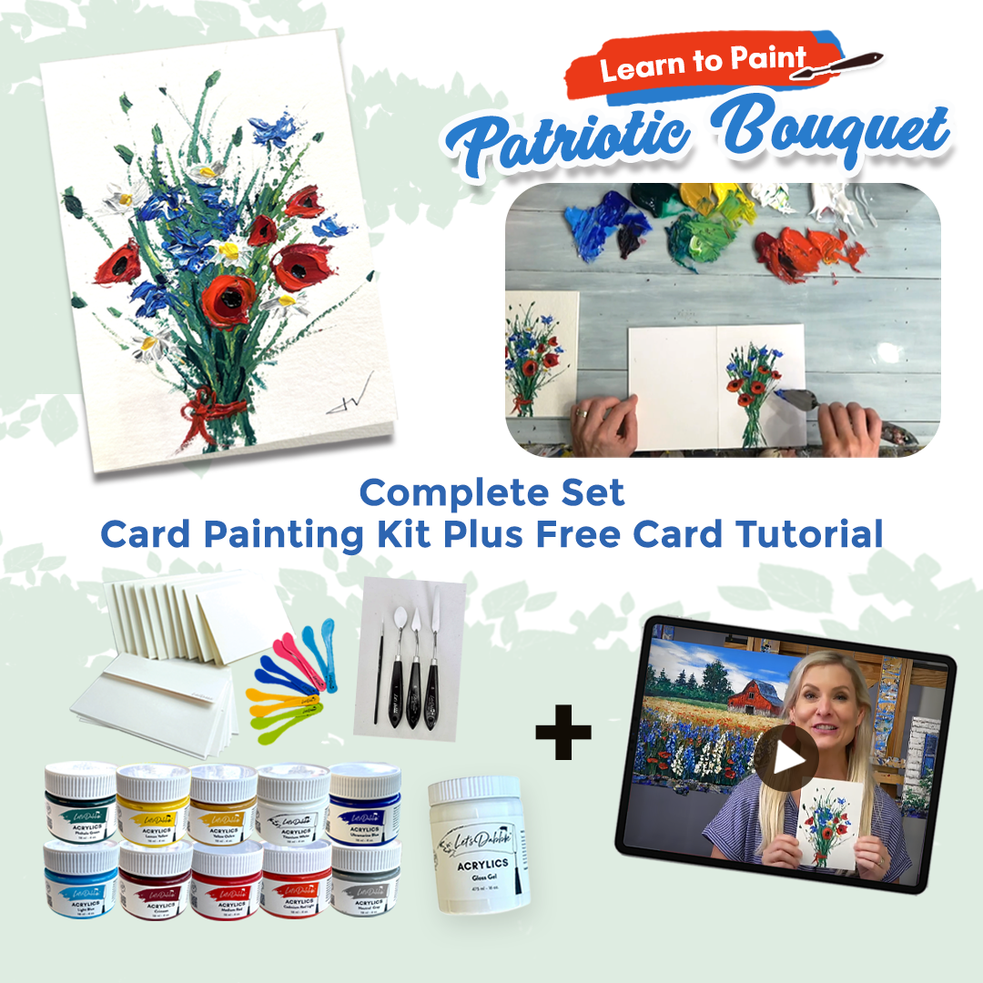 Patriotic Bouquet - Card Painting Kit