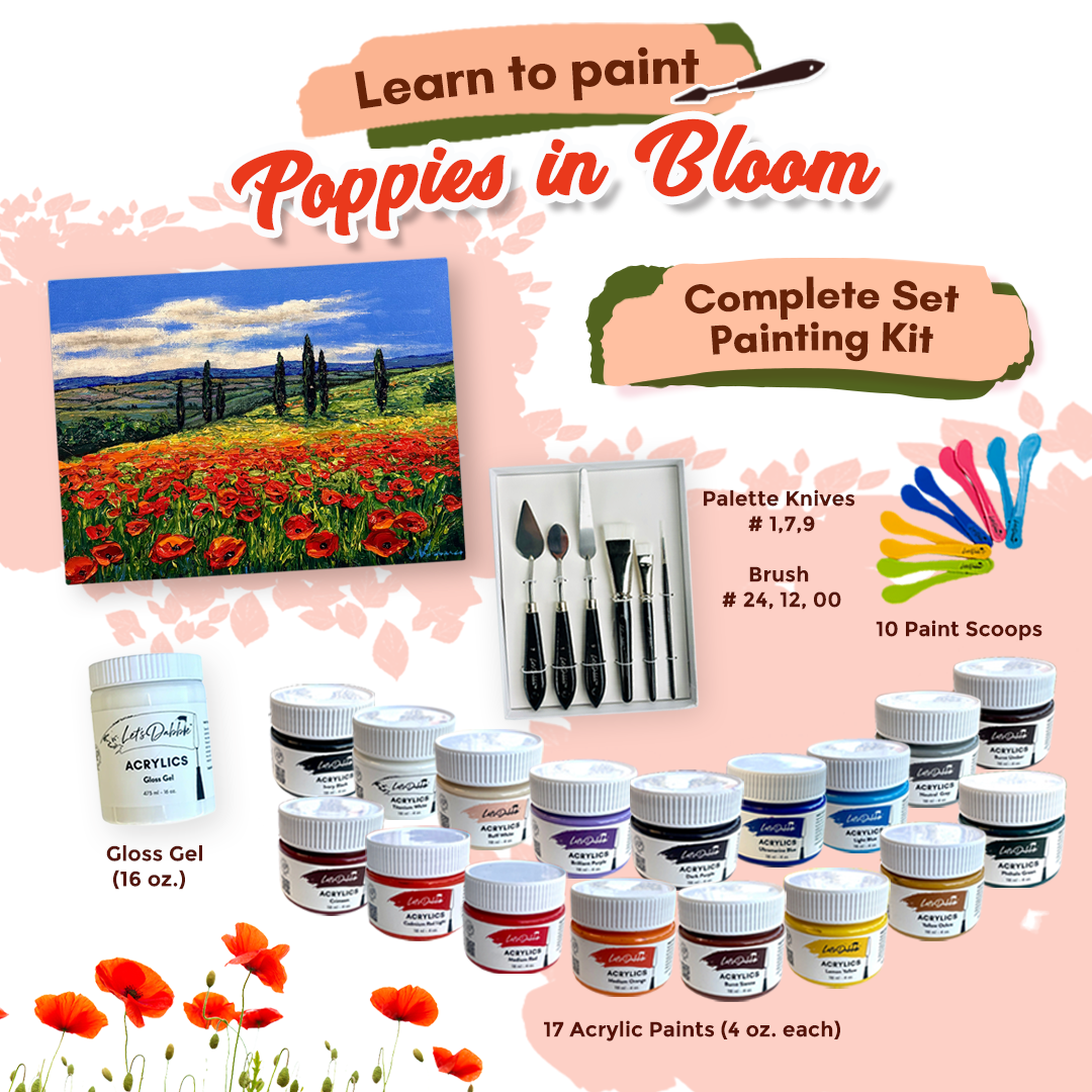 Poppies in Bloom Paint Bundle