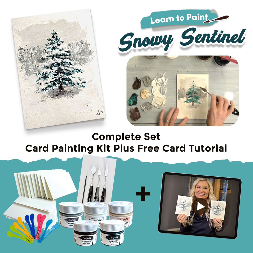 Snowy Sentinel - Card Painting Kit