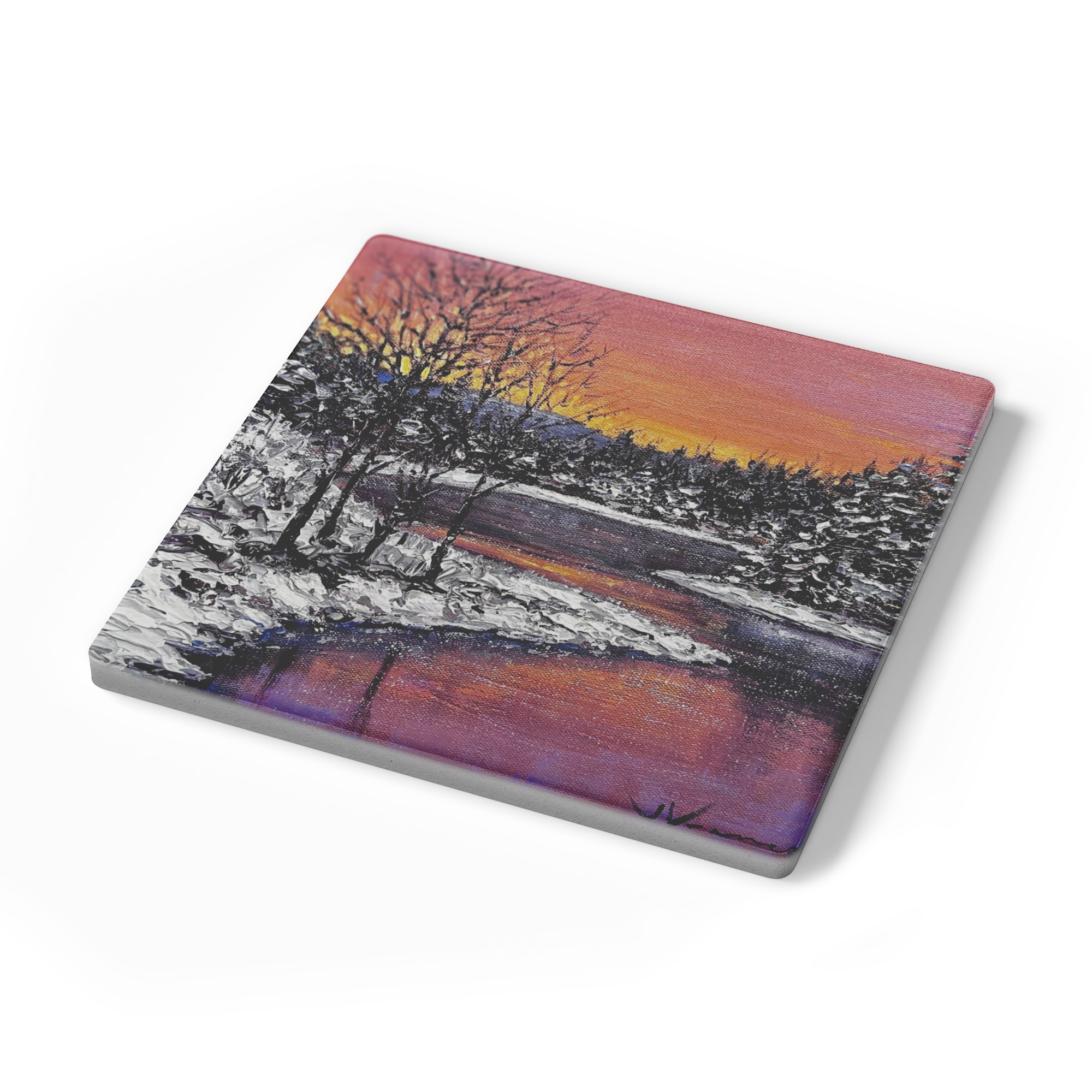 Sunset_Glow_Square_Stone_Coasters_SquareStoneCoaster_Angle_Mockup.png