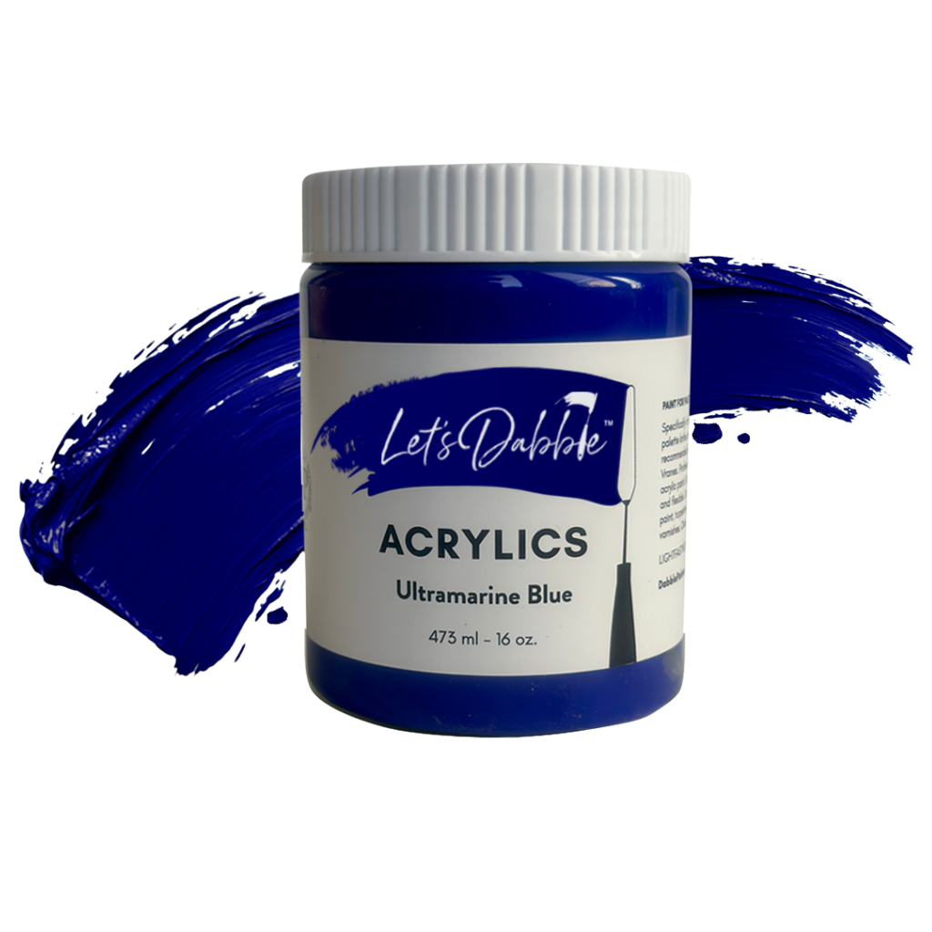 Ultramarine Blue 16 oz | Thick & Creamy Acrylic Paints for Artists | DabblePaints™️