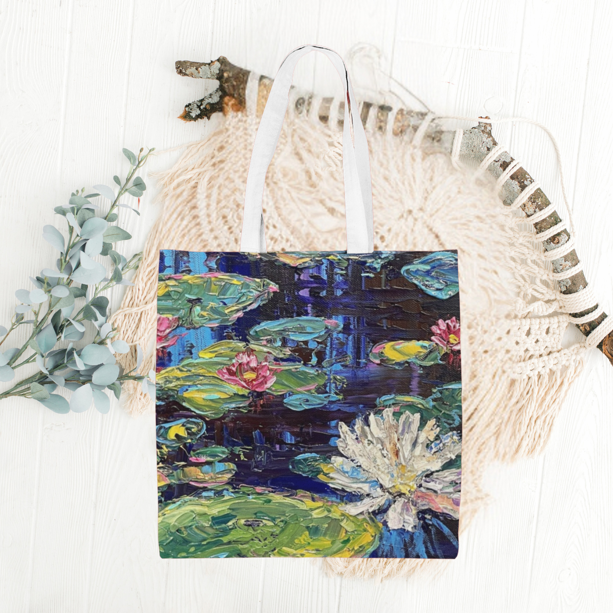Water Lilies Tote Bag