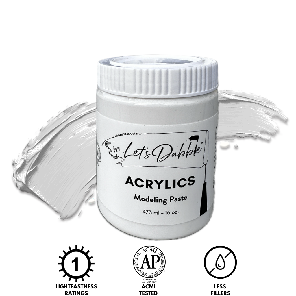 Modeling Paste 16 oz | Thick & Creamy Acrylic Paints for Artists | DabblePaints™️