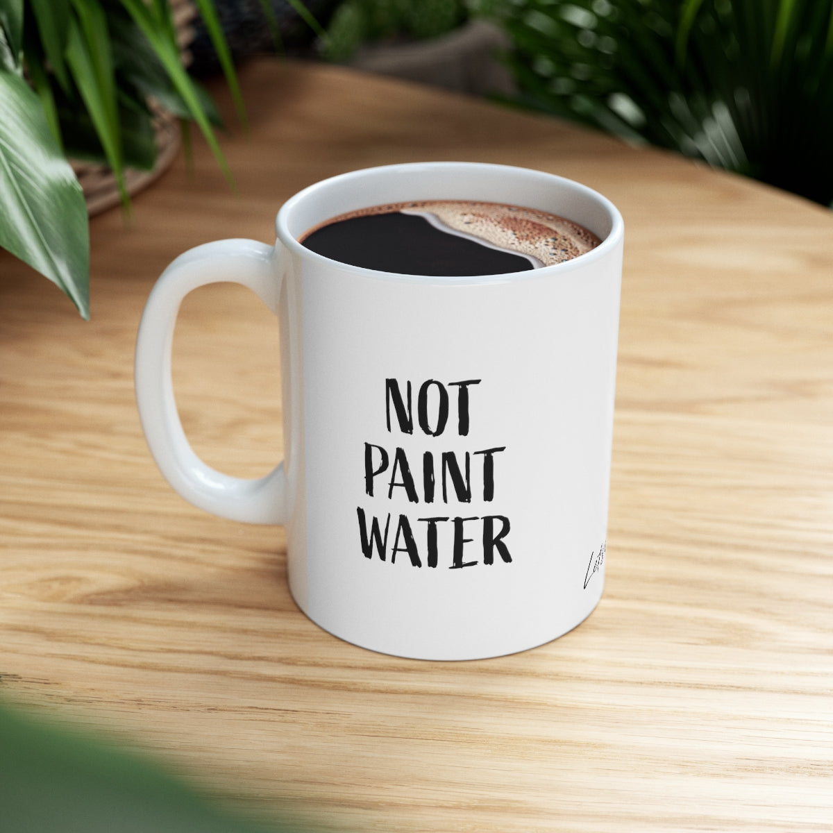 Not Paint Water Ceramic Mug 11oz