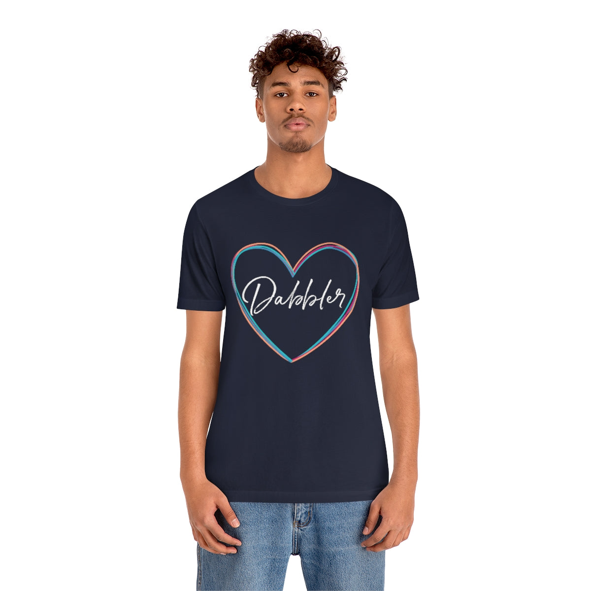 Colorful Dabbler Heart Short Sleeve Tee