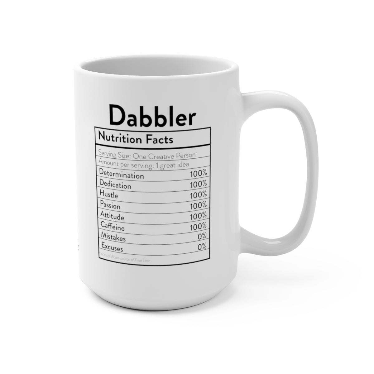 Nutrition Facts Mug