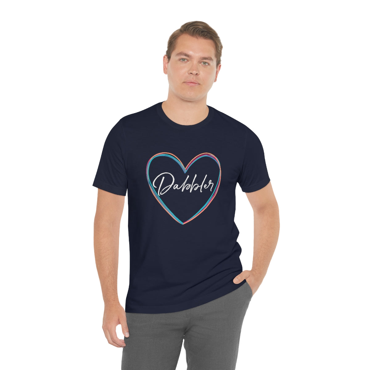 Colorful Dabbler Heart Short Sleeve Tee