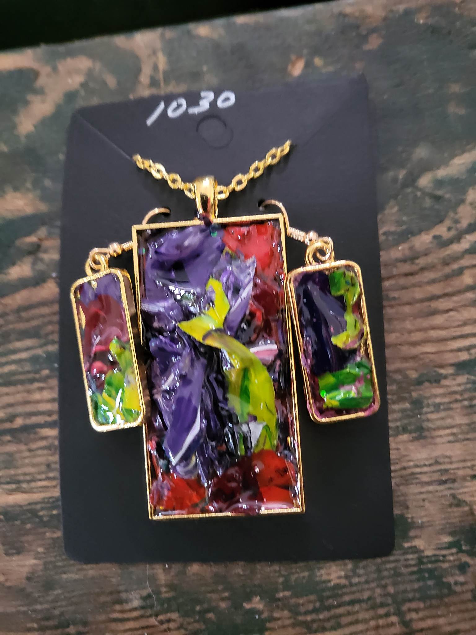 PostPalette™ Pendant & Earring Set - #1030