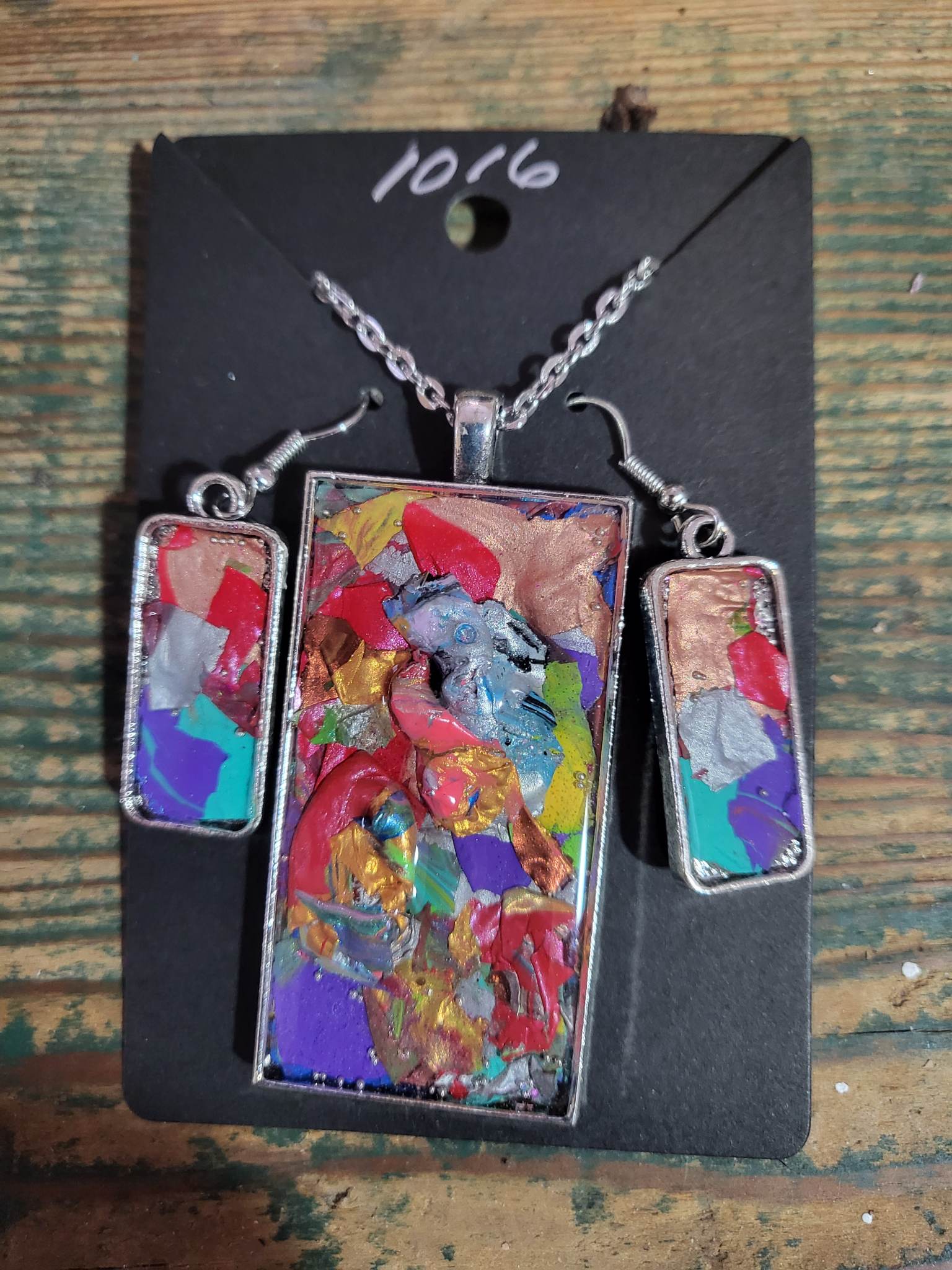 PostPalette™ Pendant & Earring Set - #1016