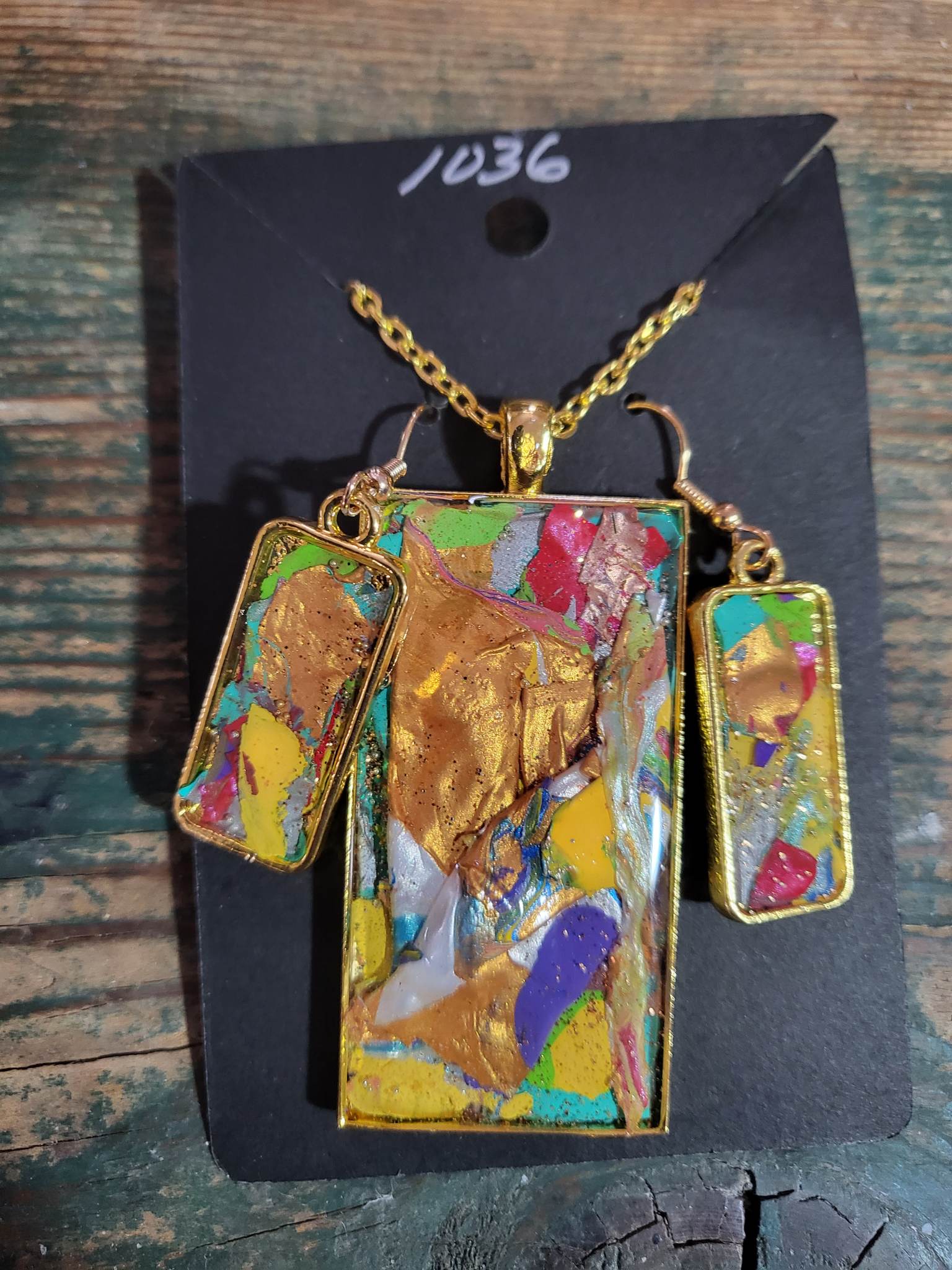 PostPalette™ Pendant & Earring Set - #1036