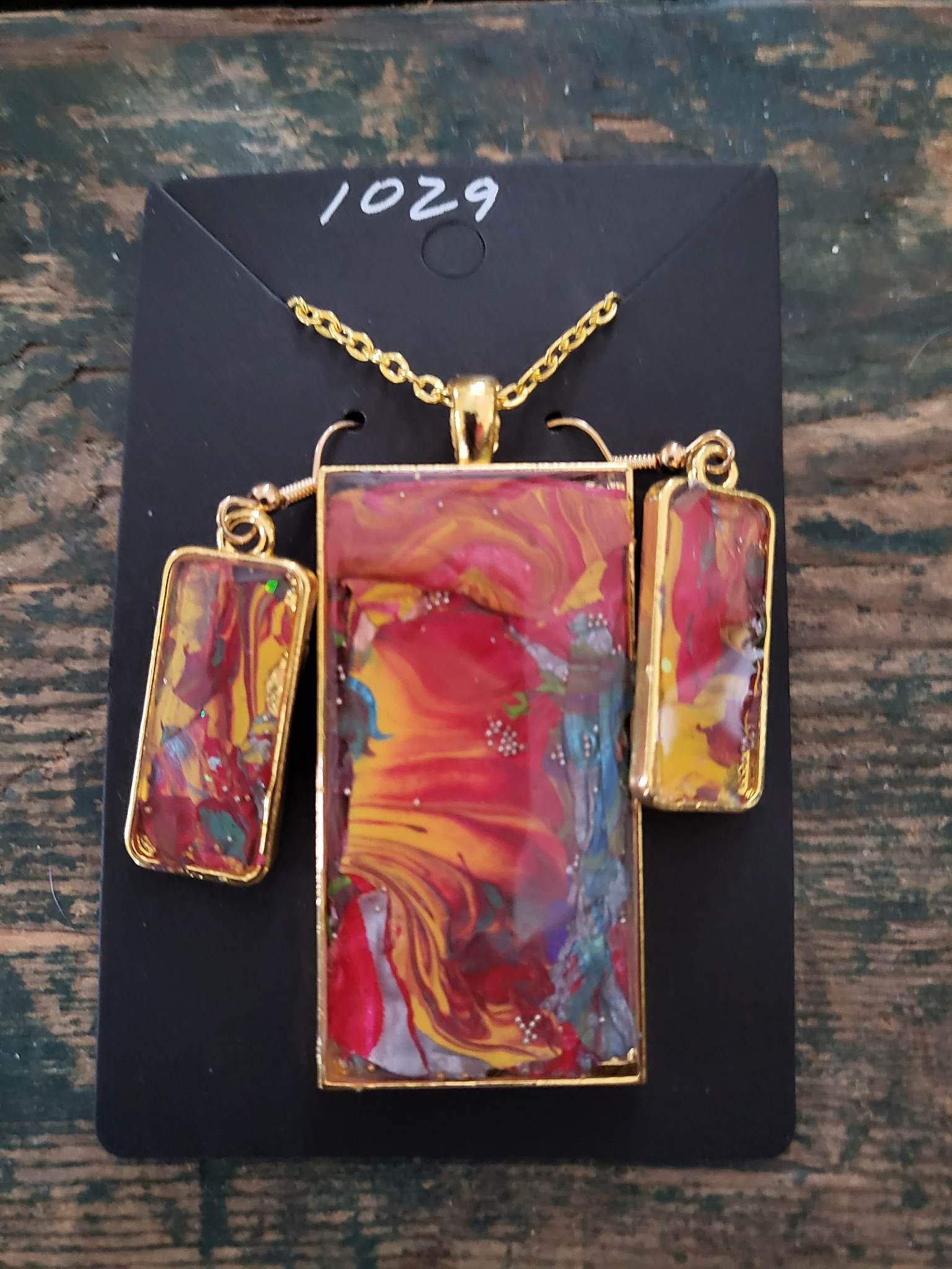 PostPalette™ Pendant & Earring Set - #1029