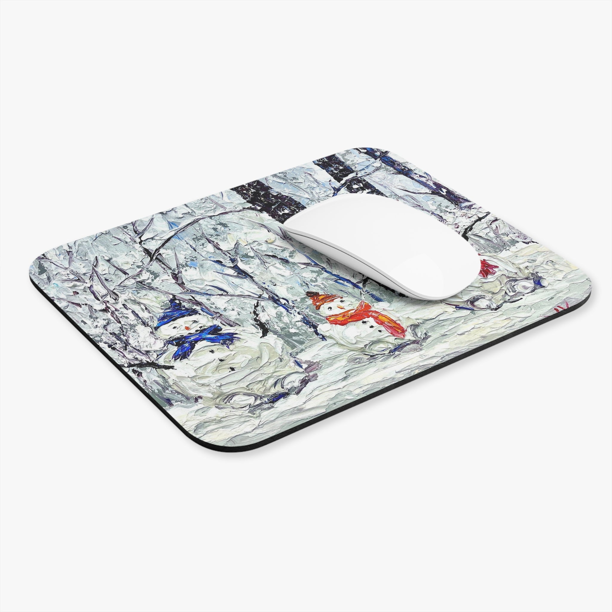 Snowman Family Mouse Pad