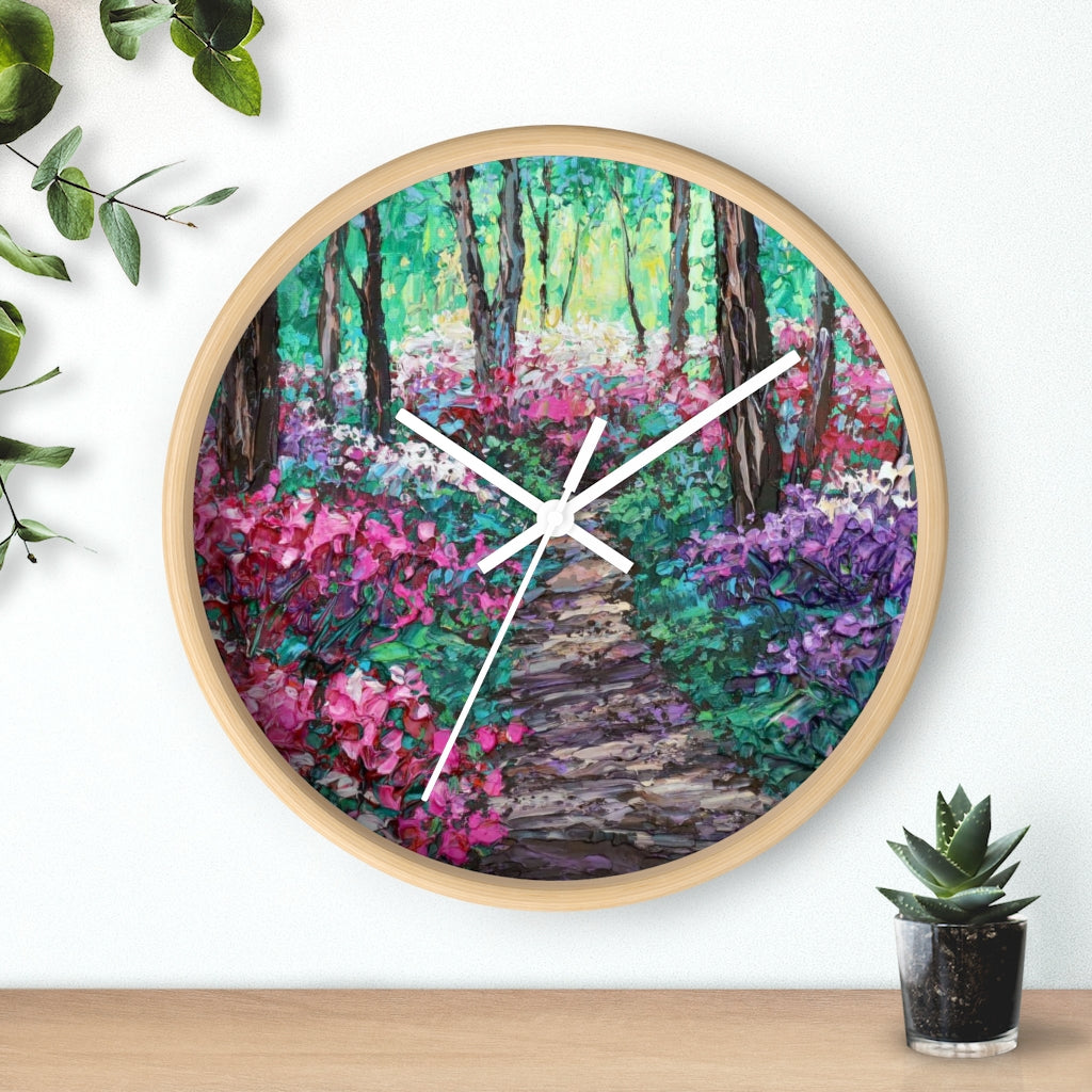 Garden Stroll Wall clock