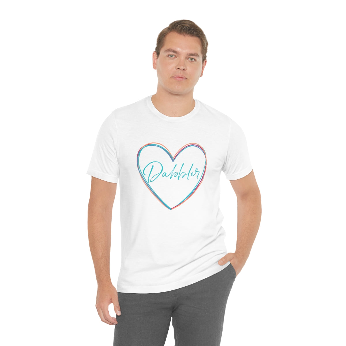 Colorful Dabbler Heart Short Sleeve Tee