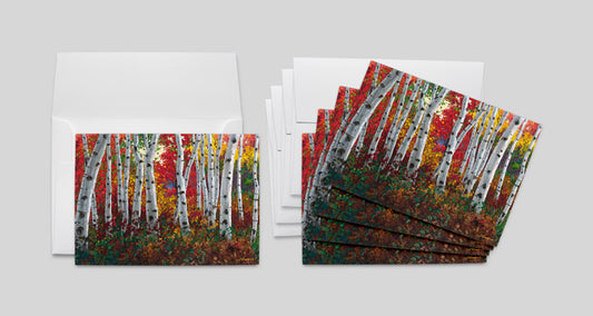 Autumn Jewel (5-pack) Art Greeting Cards, FREE Shipping