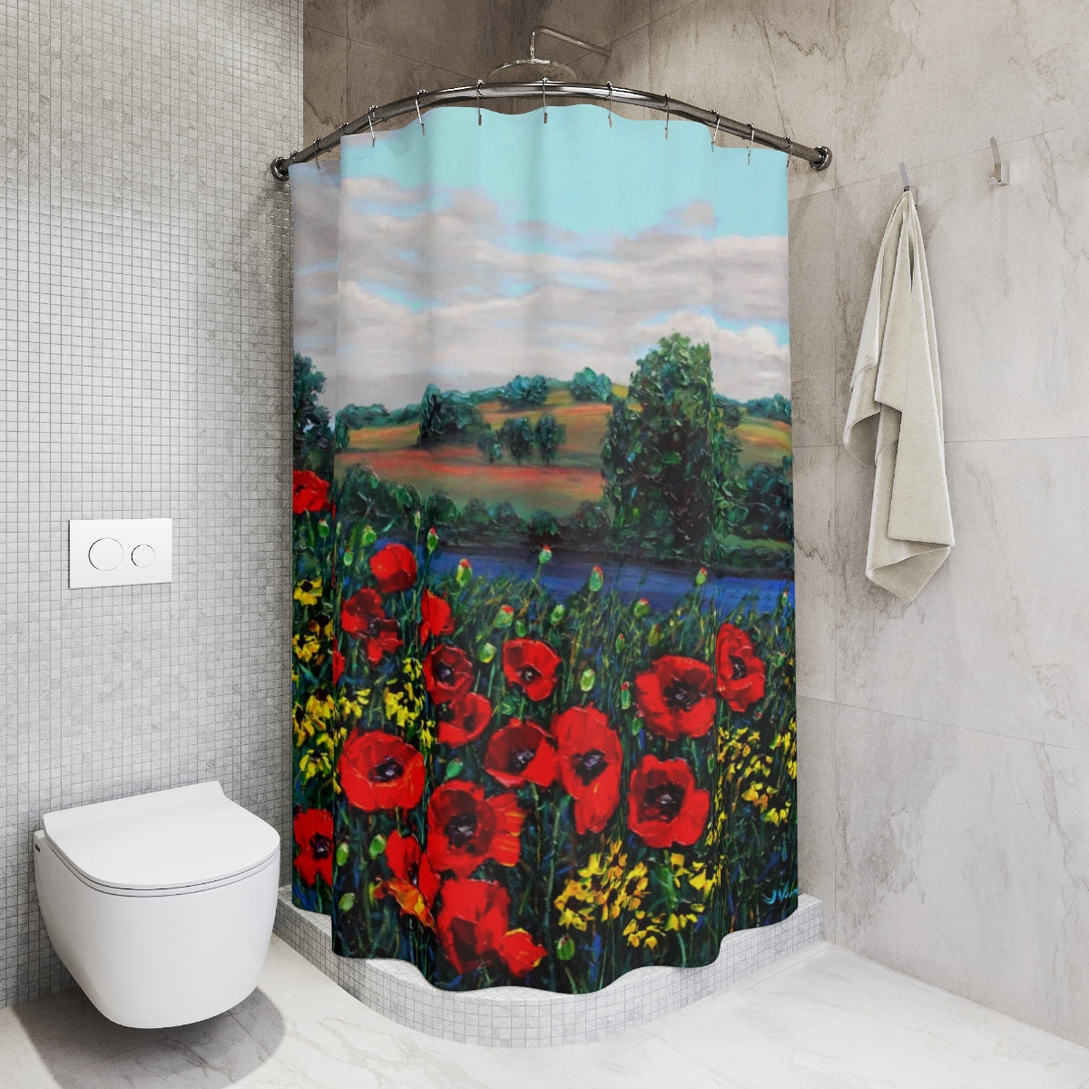 Poppies Shower Curtain