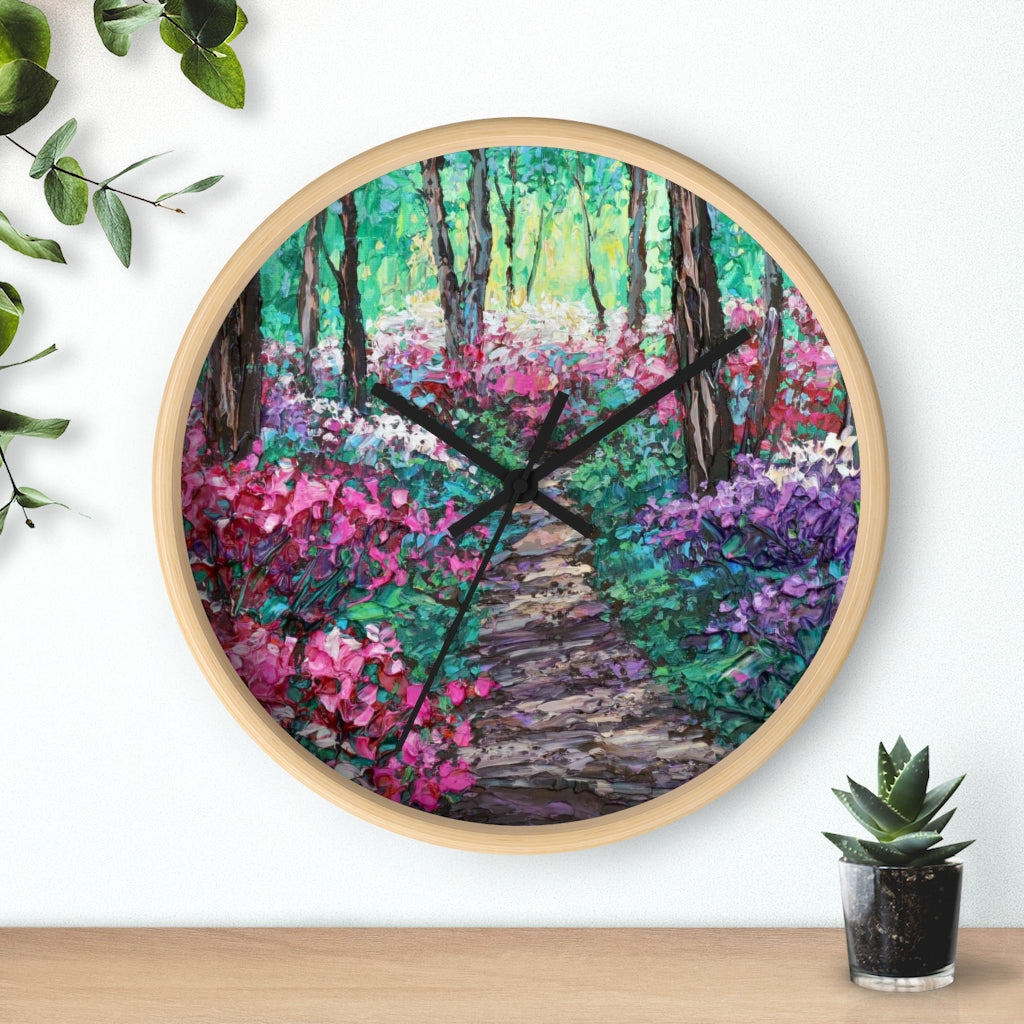 Garden Stroll Wall clock