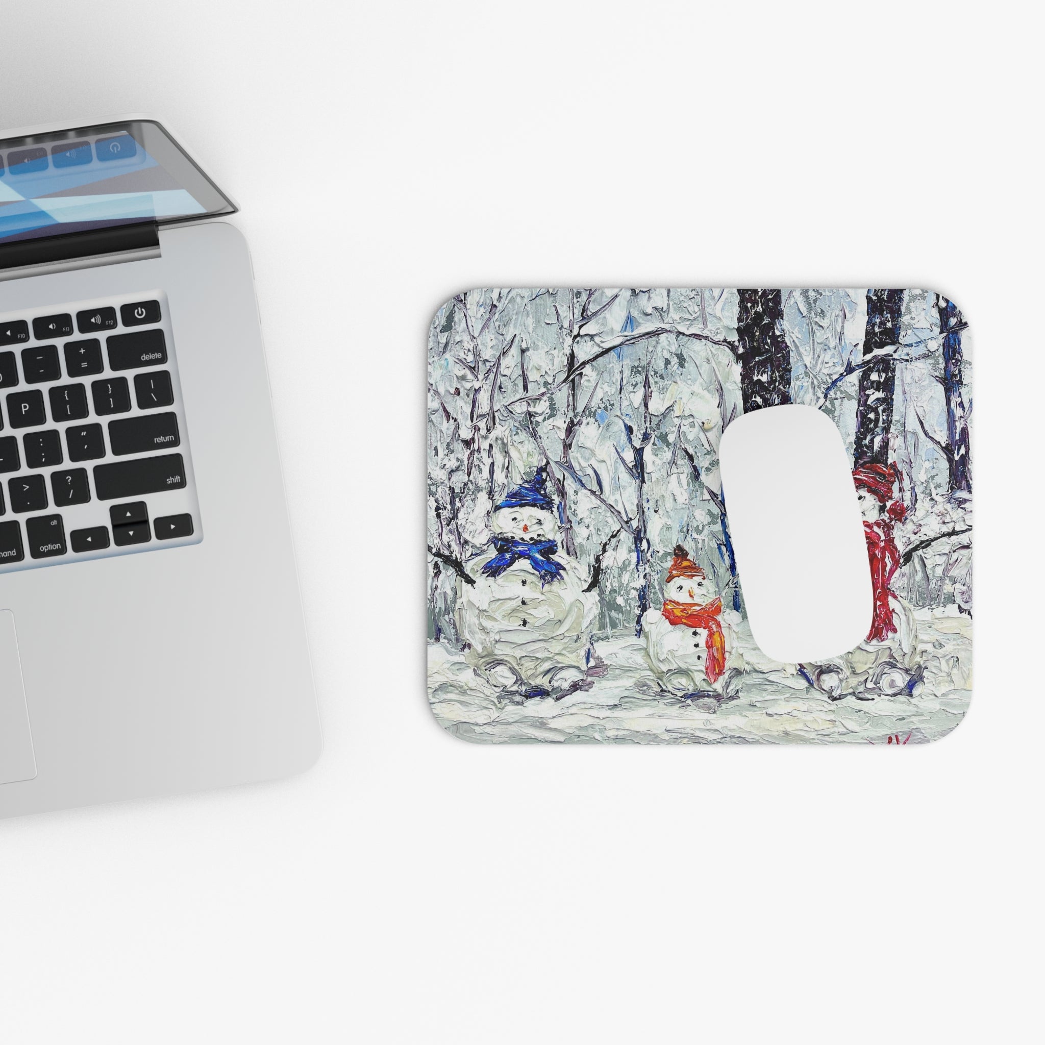 Snowman Family Mouse Pad