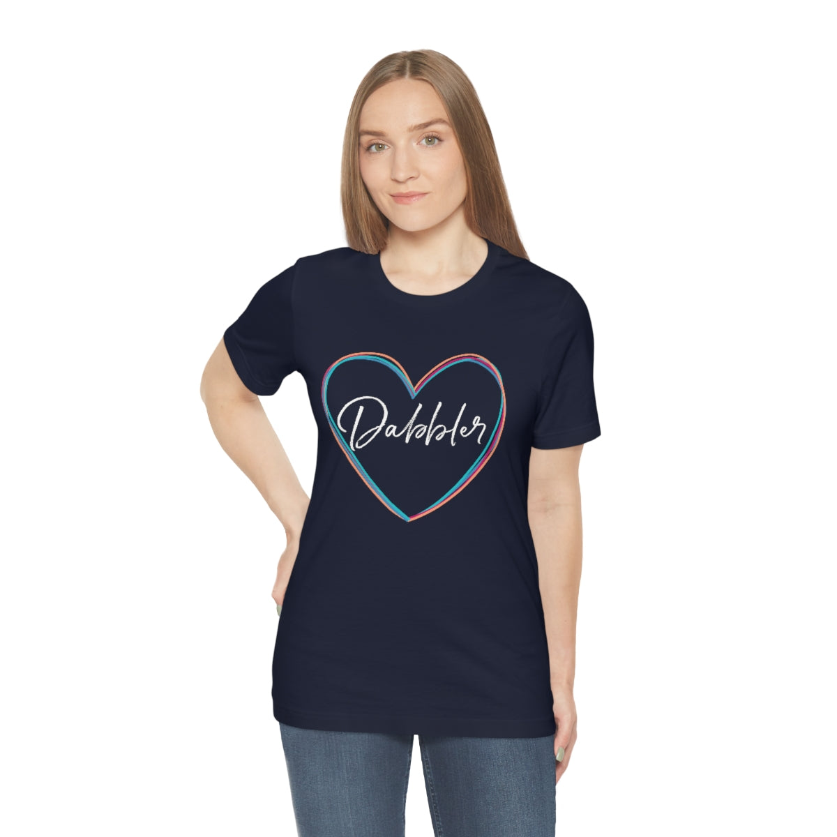 Colorful Dabbler Heart Short Sleeve Tee