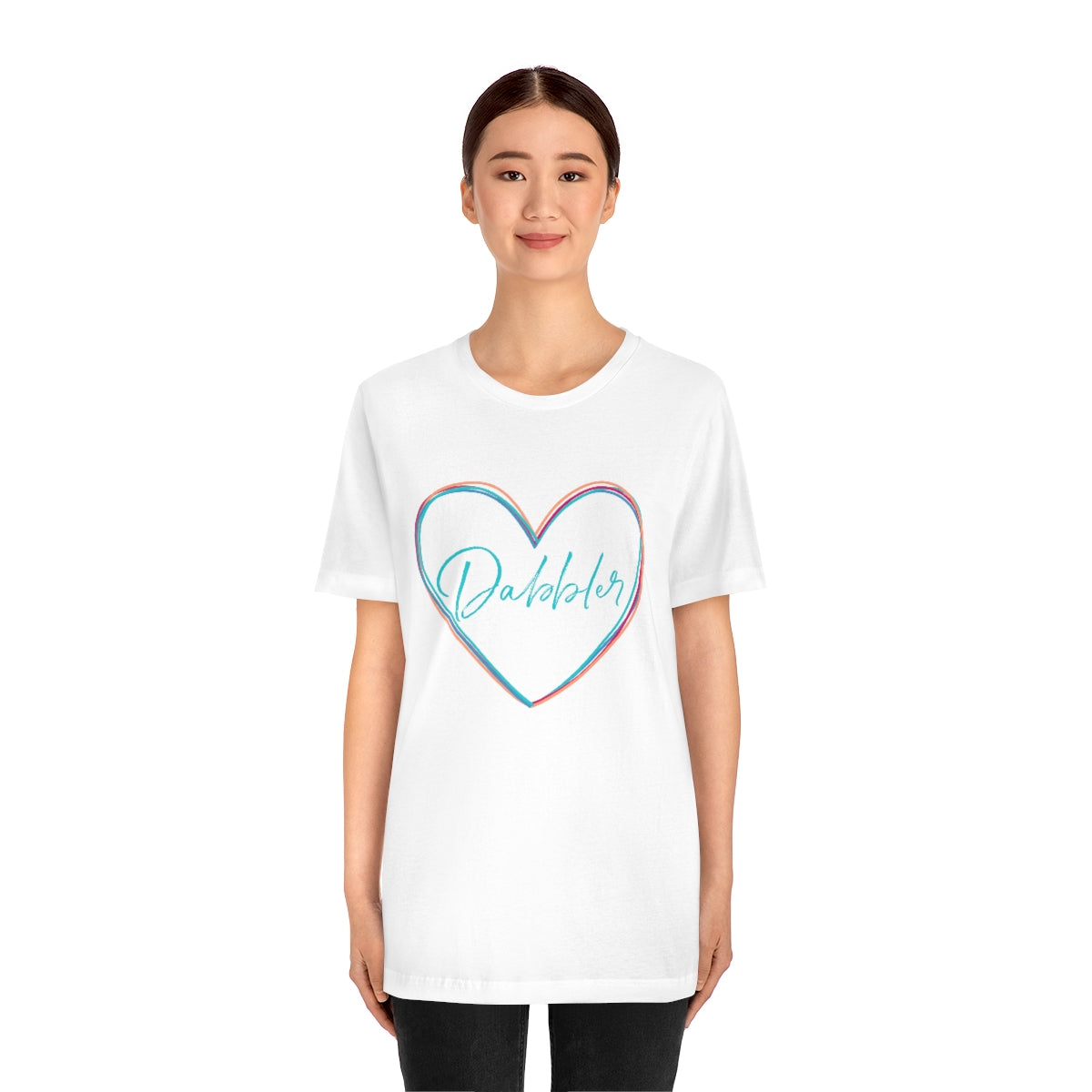 Colorful Dabbler Heart Short Sleeve Tee