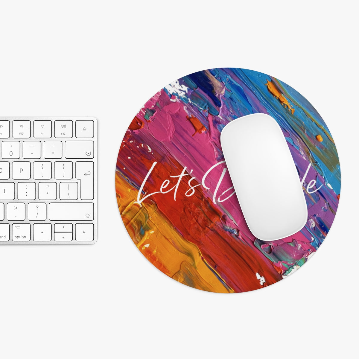 Let's Dabble Rainbow Mouse Pad