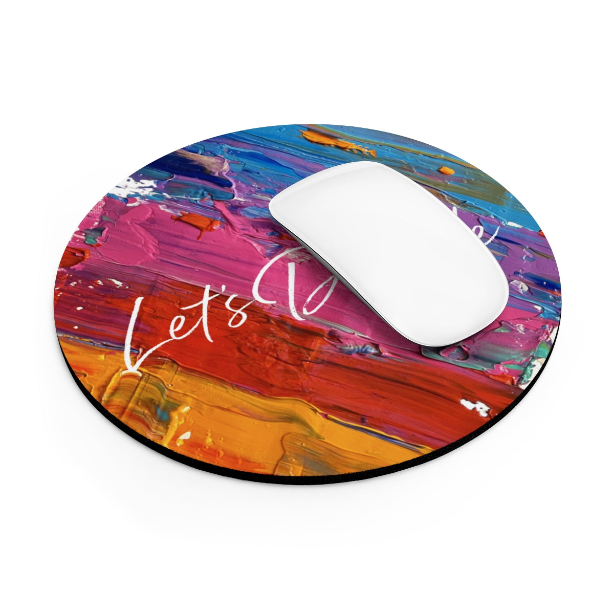 Let's Dabble Rainbow Mouse Pad