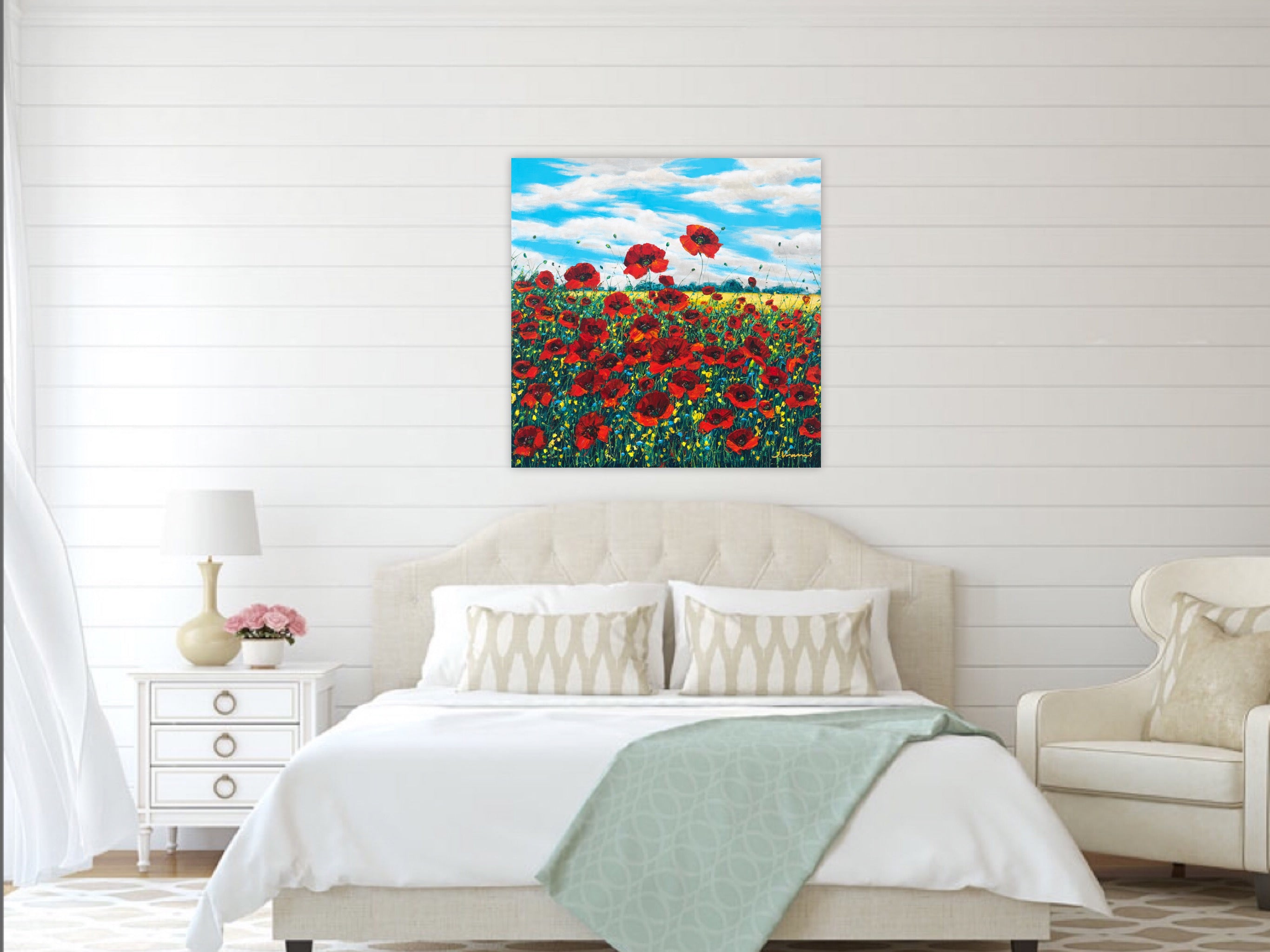 Poppy Brilliance - Limited Edition Fine Art Giclée by Jennifer Vranes