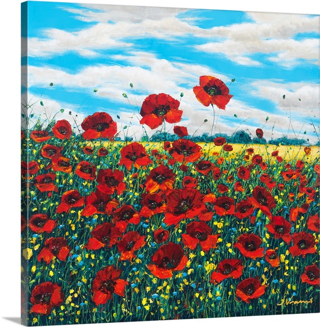 Poppy Brilliance - Limited Edition Fine Art Giclée by Jennifer Vranes