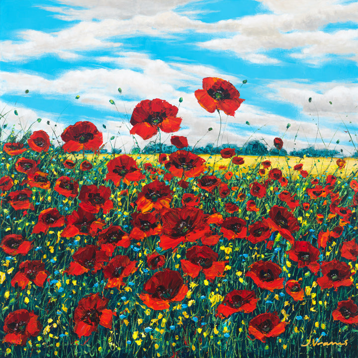 Poppy Brilliance - Limited Edition Fine Art Giclée by Jennifer Vranes
