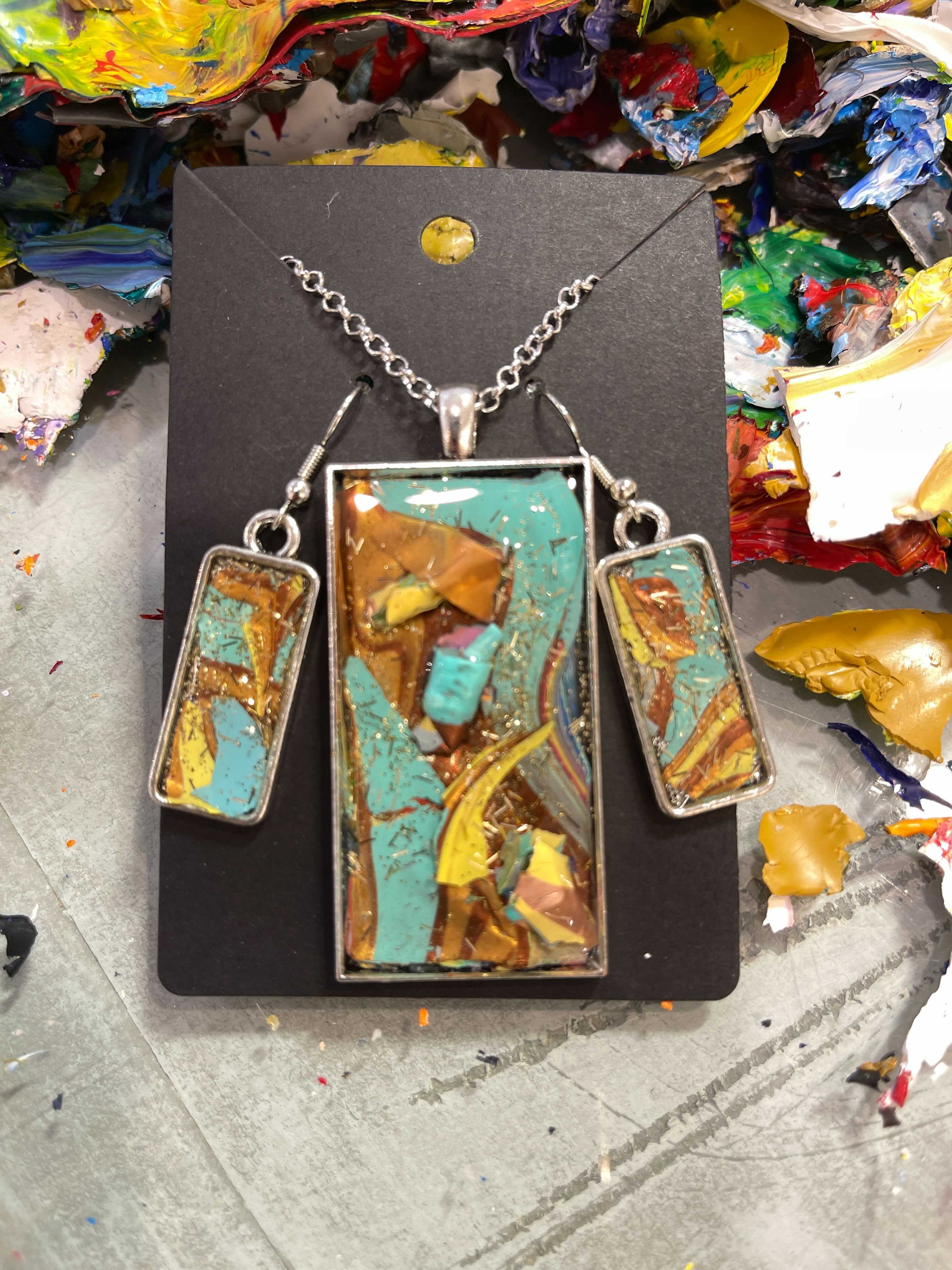 PostPalette™ Pendant & Earring Set - #03