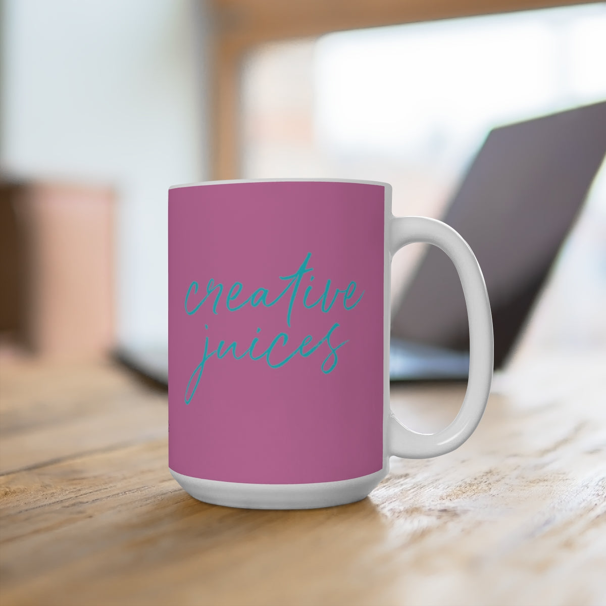 Pink and Blue Creative Juices Mug