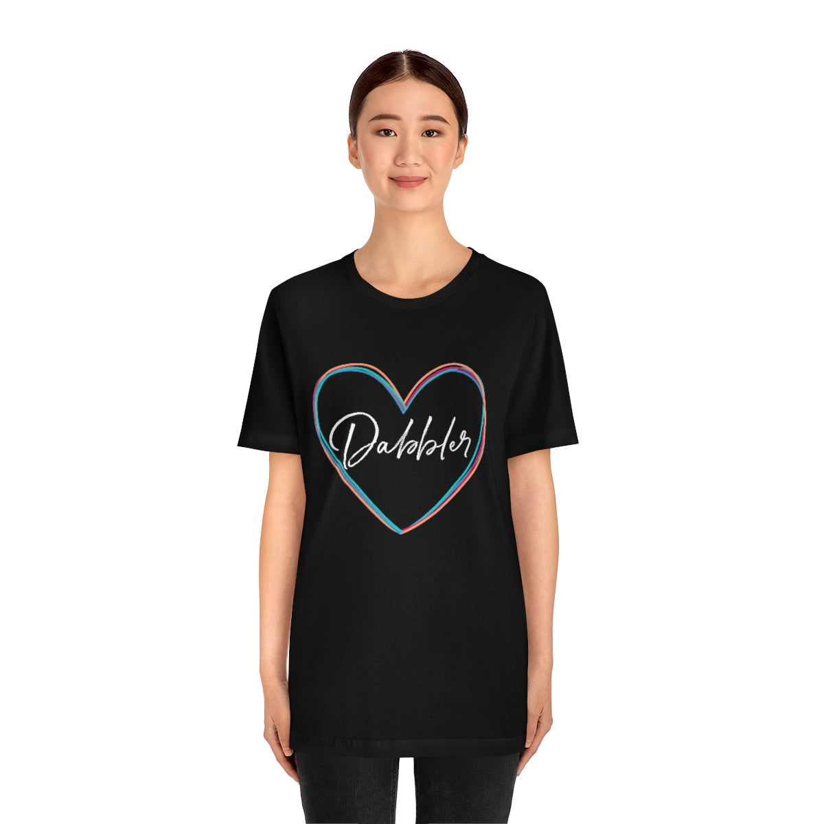 Colorful Dabbler Heart Short Sleeve Tee