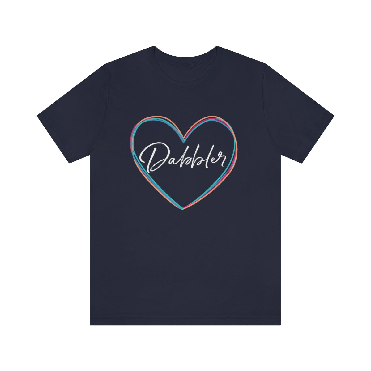 Colorful Dabbler Heart Short Sleeve Tee