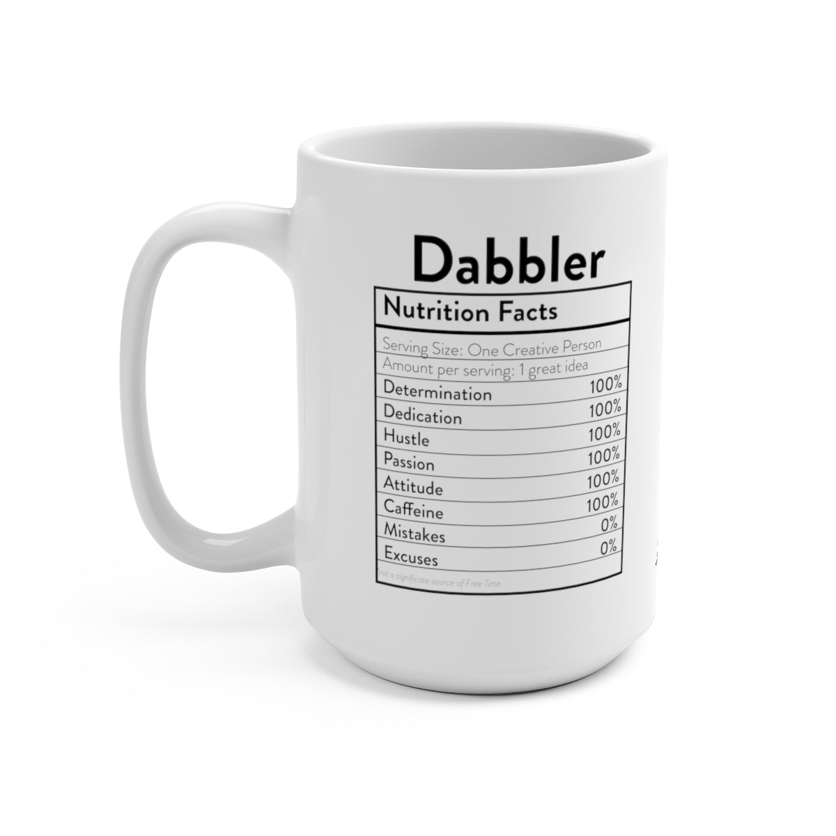 Nutrition Facts Mug