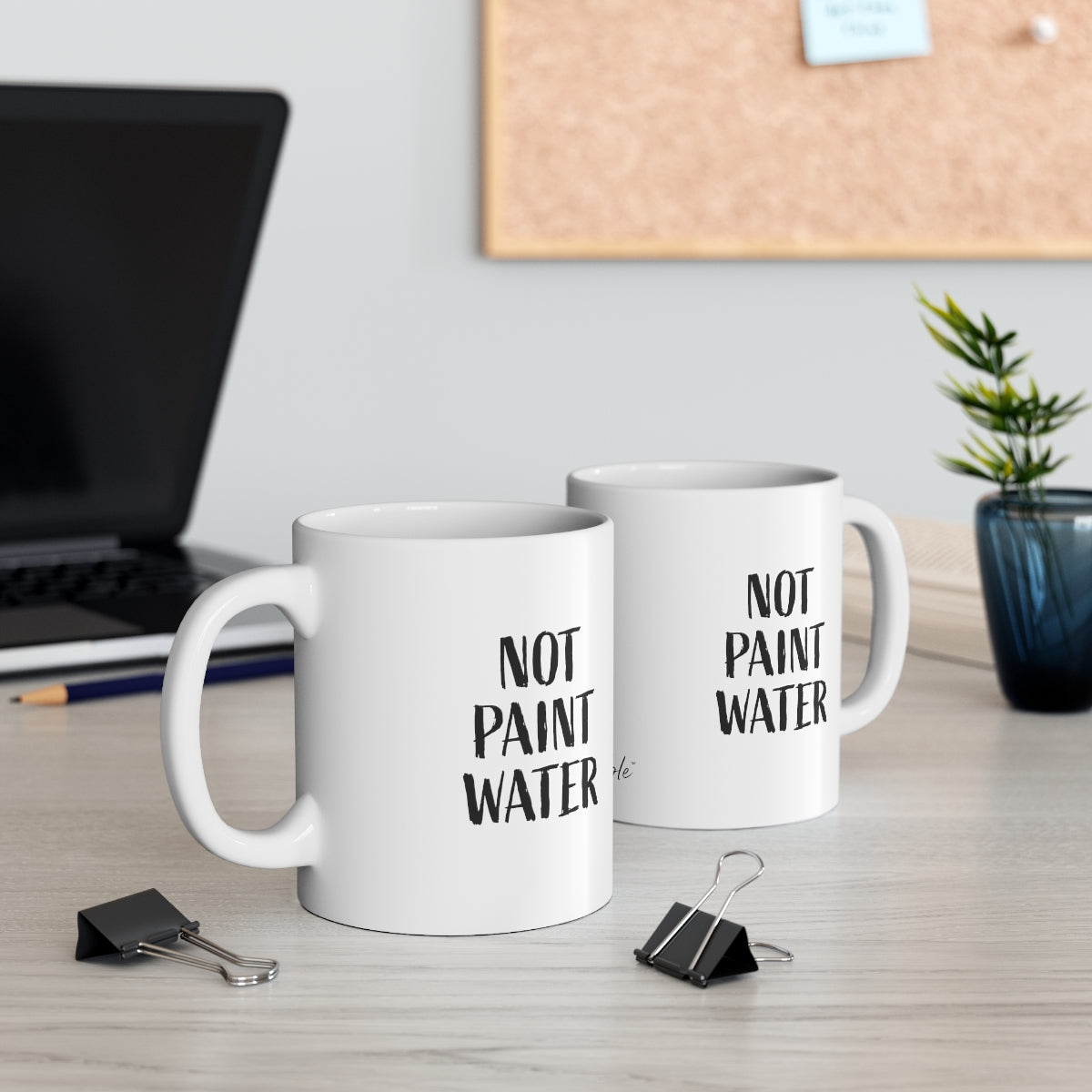 Not Paint Water Ceramic Mug 11oz