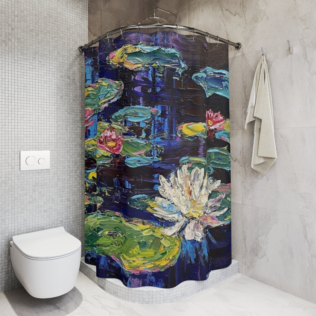 Water Lilies Shower Curtain