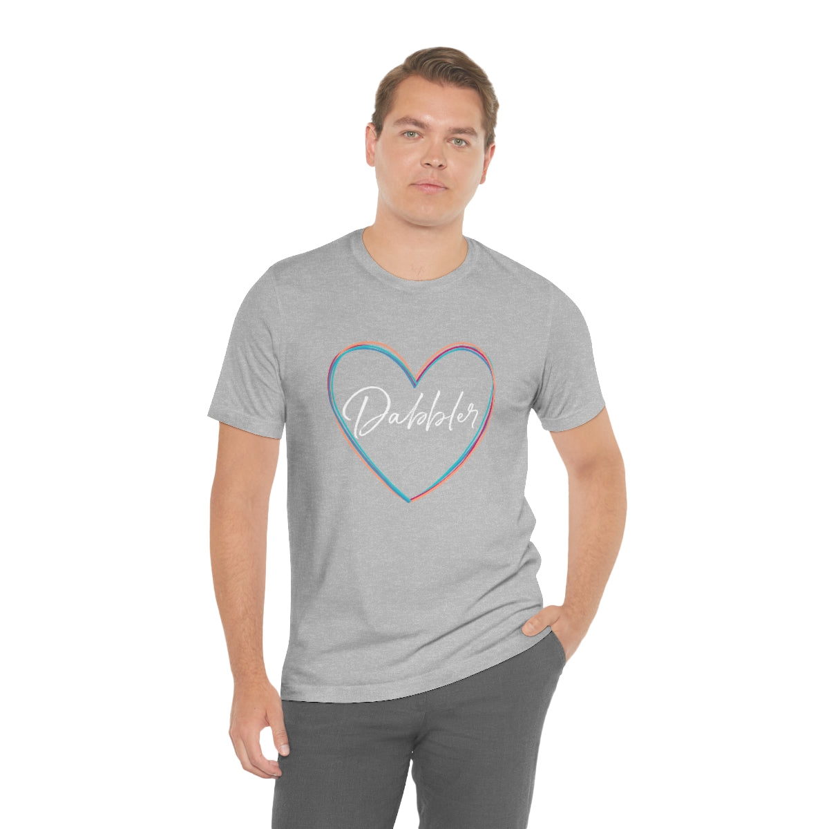 Colorful Dabbler Heart Short Sleeve Tee