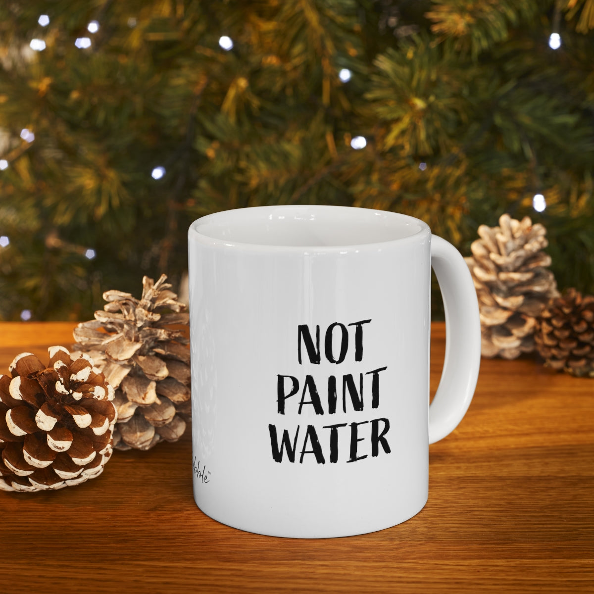 Not Paint Water Ceramic Mug 11oz