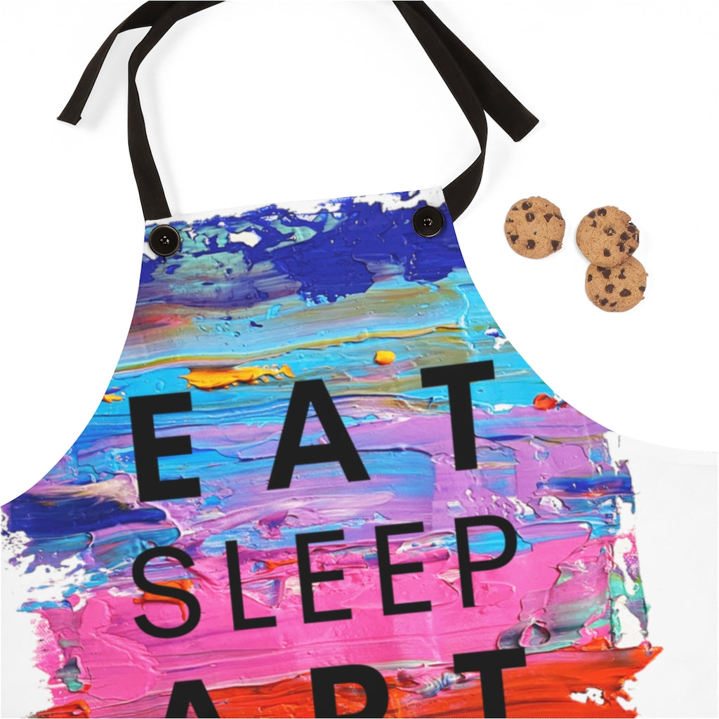 "Eat, Sleep, Art, Repeat" Apron